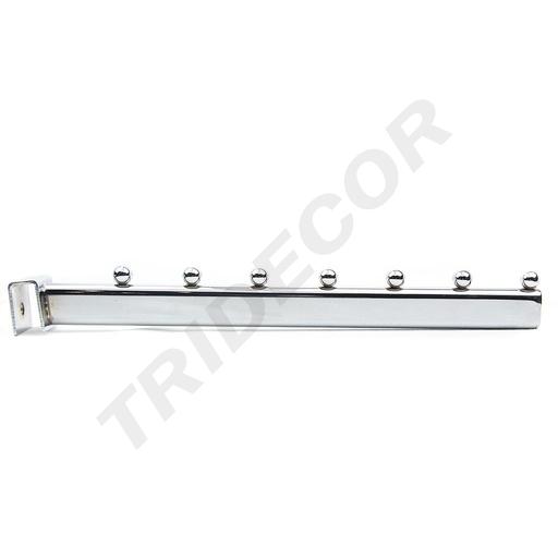 [002053] Percha Inclinada Para Tubo Rectangular 7 Bolas 35 Cm