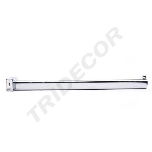 [002199] Cintre en chrome avec une boule pour le tube rectangulaire de 40cm