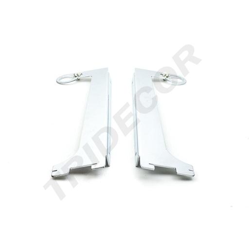 [002220] 单鱼尾支架挂圆管 Soporte sencillo para estante para sistema de cremallera 30cm