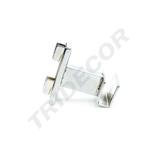 [002148] Soporte Tubular Rectangular Para Sistema De Cremallera De 5Cm