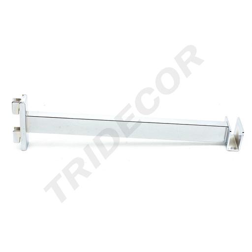 [002153] Soporte Tubular Rectangular Para Sistema De Cremallera 30Cm