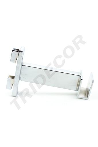 [002149] Soporte Tubular Rectangular Para Sistema De Cremallera 10 Cm