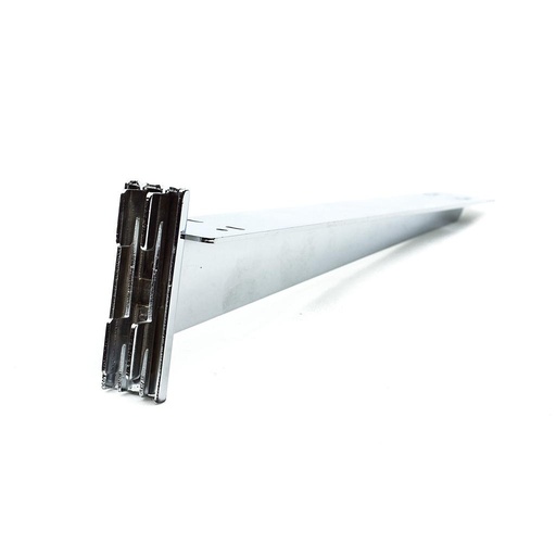 [002295] Double chrome shelf support for zipper system 35cm