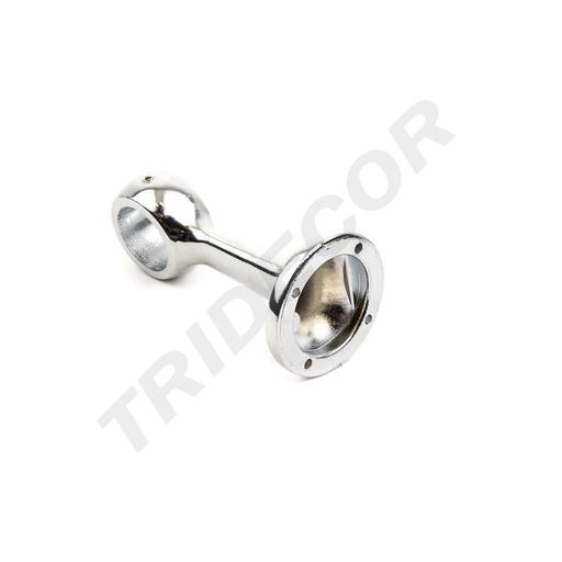 [006182] Chrome Pipe Support for 25mm Tube