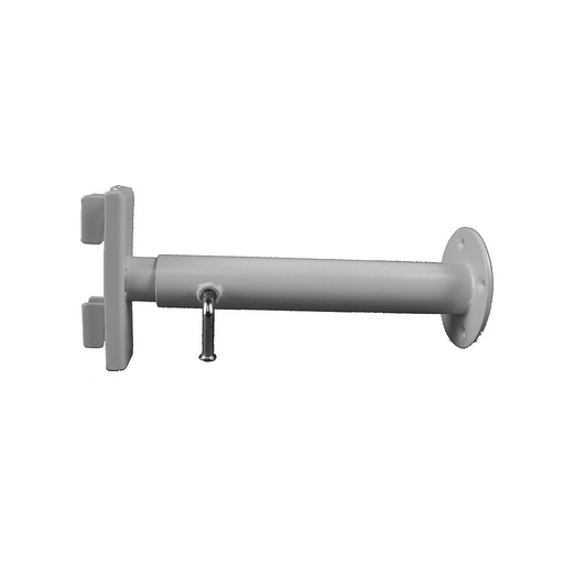 [006205] Brazo Extensible de Pared Blanco con Anclaje a Cremallera