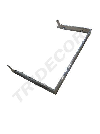 [006518] Barre à fermeture éclair chromée 60X30cm