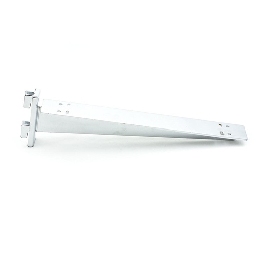 [002296] Double chrome shelf support for zipper system 30cm