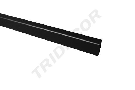 [006208] Tubo Rectangular Color Negro 3 Metros