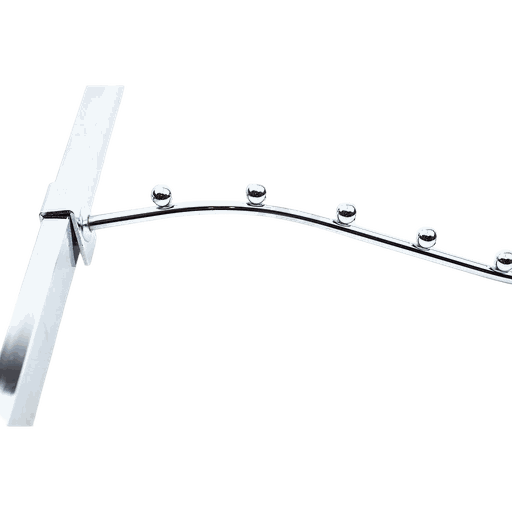 [001103] 十厘七珠下弯卡扁管钩Colgador Curvado Inclinado con 7 Bolas para el Tubo Rectangular 10mm