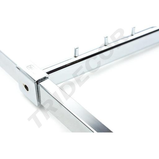 [002054] Perchero Inclinado Con 8 Clavos Para Barra 35 Cm