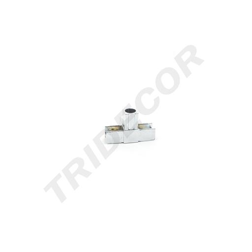 [006082] T Shape Metal Union for 2 Square Tubes