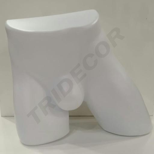 [040394] Quadril de Homem de Plástico Branco