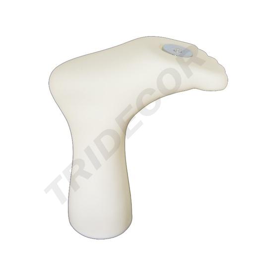 [040707] 儿童脚模塑料白色 Expositor Pierna Infantil Con Iman Color Blanco