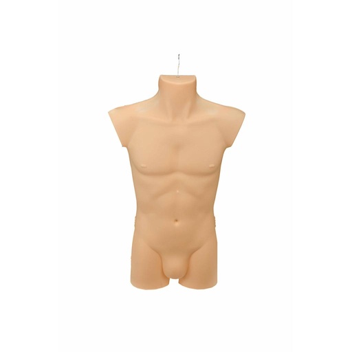 [040095] Bust masculin din plastic de culoarea pielii