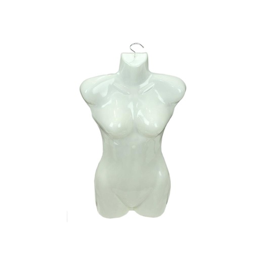 [040025] Bust de femeie din plastic alb