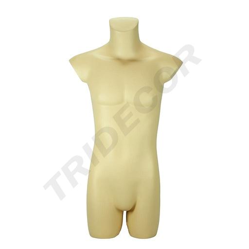 [040807] Bust masculin mediu din fibră de sticlă culoare nud