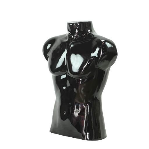 [040302] Black lacquered male bust