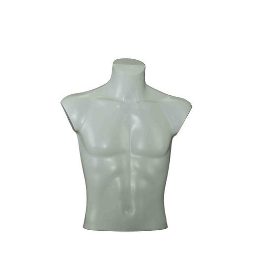 [040105] Buste d'homme en plastique blanc