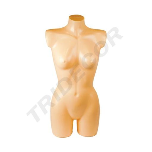[040363] Busto de meio corpo de uma mulher cor de carne