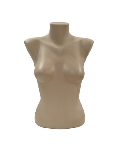 [041006] Bust de femeie din plastic culoarea pielii