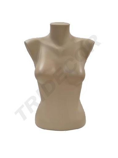 [041006] Bust de femeie din plastic culoarea pielii