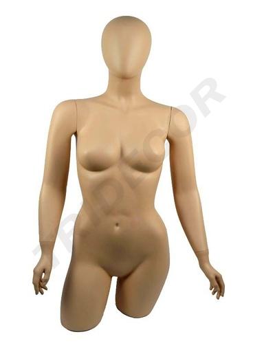 [040020] Maniquí Busto Femenino Con Brazos Color Carne