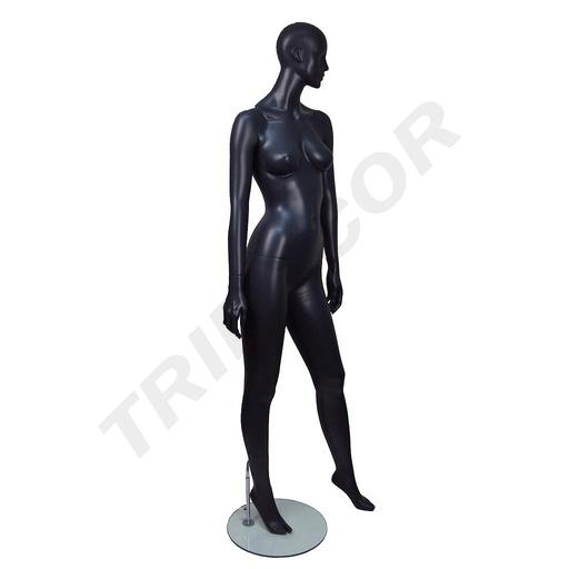 [040198] 新女孩模特 黑灰色 Maniquí Mujer Gris Mate Con Facciones