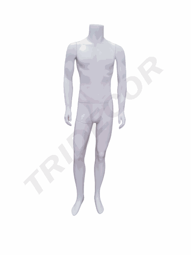 [040886] Maniquí Masculino Blanco Sin Cabeza