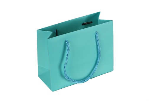 [010986] Bolso de lujo azul 14x6x11cm 12/paquete