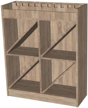 [0271004] Espositore per Vino/Liquori 90x35x110 cm Colori Vari