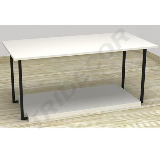 [038939] White Display Table 120X42X40cm