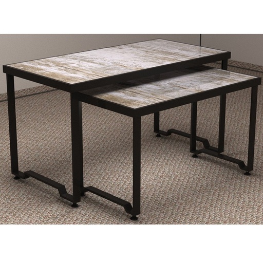 [038083] Display Table Set 2 Height Color Black