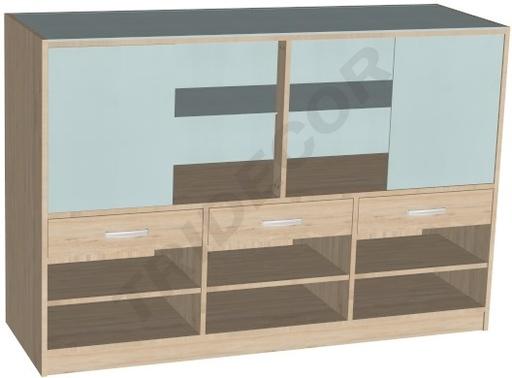 [0270014] Vitrine comptoir 180X60X120 cm Différentes couleurs