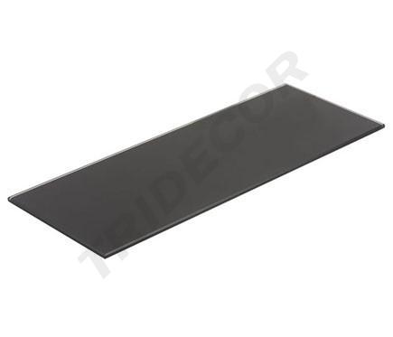 [044006] Vidrio negro Para Estanterías De Tienda 28X57Cm Grosor 8Mm