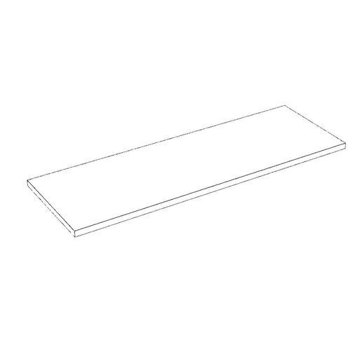 [045226] Scaffali in legno 60x25 cm Bianco 19 mm