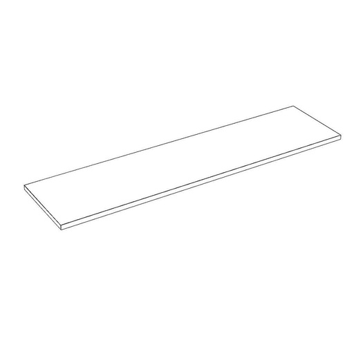 [045624] White Wooden Shelves 120X30cm 19mm