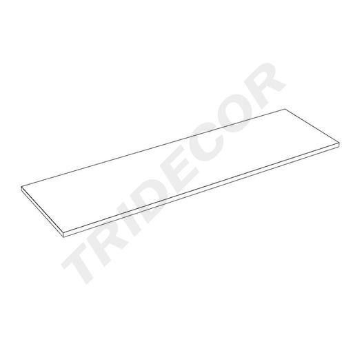 [045581] WHITE WOODEN SHELF 120X35 CM 19MM