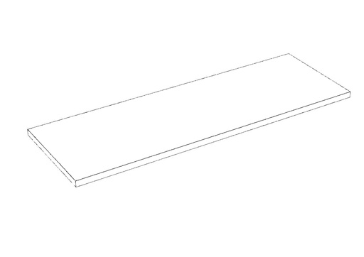 [045651] PRATELEIRA DE MADEIRA BRANCA 90X35CM 19MM