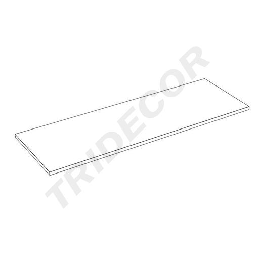 [045541] White wooden shelf 120X40 cm 19 mm