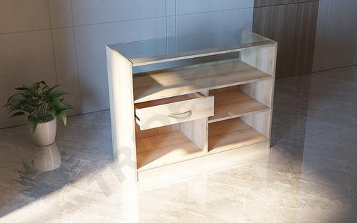 [0270002] Mostrador con Cristal 150x50x90 cm en Varios Colores