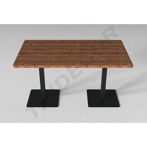 [0273016] Mesa de Madera Tubo Rectangular para Hosteleria 140X80X75cm Vario Colores