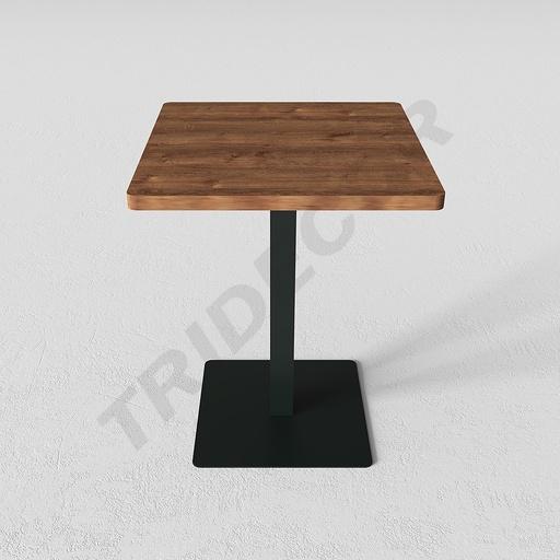 [0273020] Table carrée en bois pour l'hôtellerie 60X60X76.4cm Couleurs variées