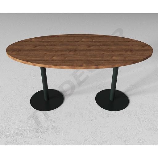 [0273025] Oval Hospitality Table 160X80X75cm Various Colors