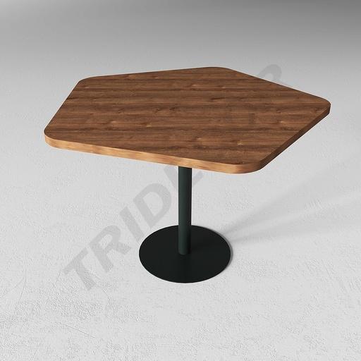 [0273023] Table en bois pentagonale pour l'hospitalité 60X60X75cm couleurs variées
