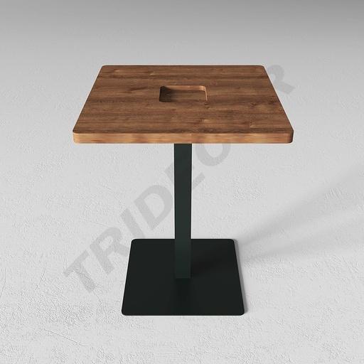 [0273021] Tavolo quadrato in legno per l'ospitalità 60X60X76.4 cm vari colori