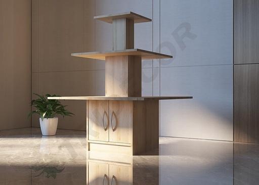 [0273010] Square 3 Level Display 100X100X140cm Various Colors