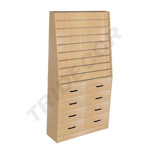 [0271001] Expositor de Madera 120X40X230 Cm Varios Colores