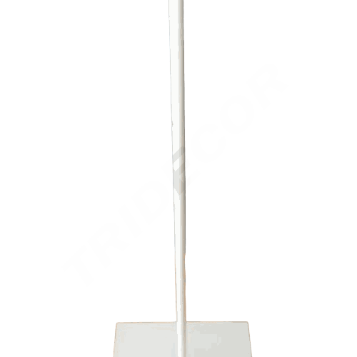 [041247] base guadrada de metal blanca 38x38 方形白色模特底座