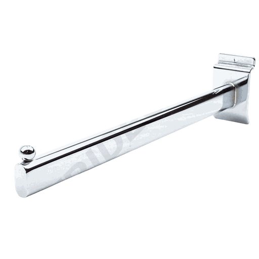 [002002] 电镀椭圆管一珠槽板钩Colgador Recto para Panel de Lamas, 1 bola, 35 c吗，50/caja