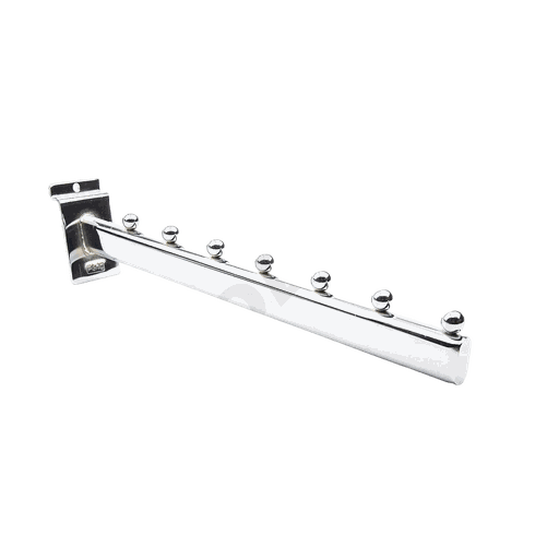 [002013] 椭圆七珠电镀板钩 Golgador Con 7 Bolas para Panel de lama 35cm